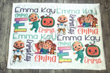 Cocomelon Baby Name Blanket