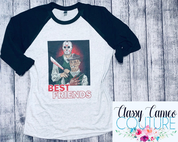 Slasher Friends Baseball Tee