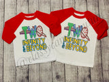 TWO infinity and beyond Birthday Shirt