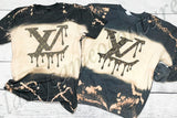 L V Drip Bleached Tee or Sweatshirt