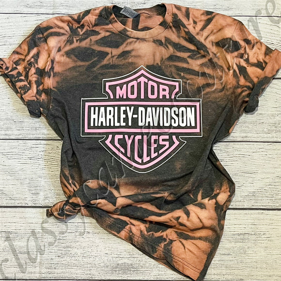 Pink Moto Dyed Tee